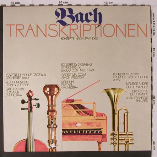 Bach,Johann Sebastian: Transkriptionen nach BWV 1060, Grünenthal(F 65467), D,  - LP - K774 - 6,00 Euro