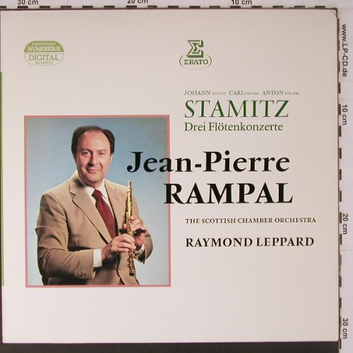 Stamitz,Johann  - Carl - Anton: Drei Flötenkonzerte, Erato Club Edition (40 630-6), D, 1982 Typ: LP Best.-Nr.: K778 Preis: 7,50 Euro