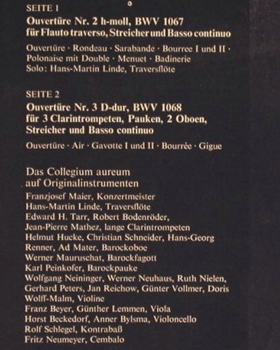 Bach,Johann Sebastian: Ouvertüren Nr.2 & 3, Parnass(64 621), D,  - LP - K781 - 6,00 Euro