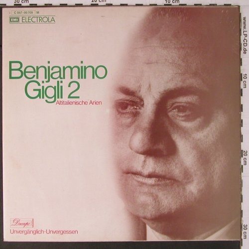 Gigli,Benjamino: Altitalienische Arien - 2, Dacapo(C 047-00 709), D,  - LP - K788 - 7,50 Euro