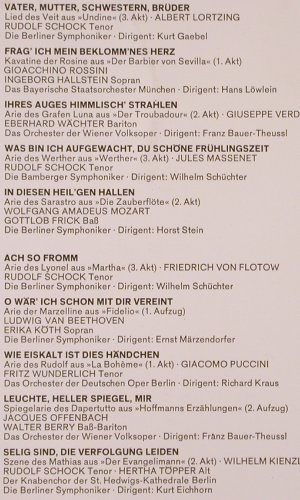 V.A.Ein Festlicher Opernabend: Schock, Wunderlich, Berry, Wächter, Eurodisc (75 565 IR), D, 10Tr. Typ: LP Best.-Nr.: K79 Preis: 5,00 Euro