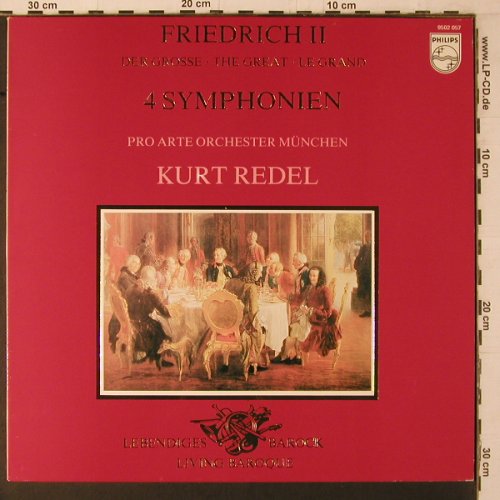 Friedrich 2. "Der Große": 4 Symphonien, Philips (9502 057), NL, 1980 Typ: LP Best.-Nr.: K809 Preis: 7,50 Euro