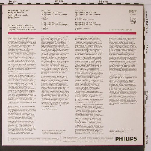 Friedrich 2. "Der Große": 4 Symphonien, Philips (9502 057), NL, 1980 Typ: LP Best.-Nr.: K809 Preis: 7,50 Euro