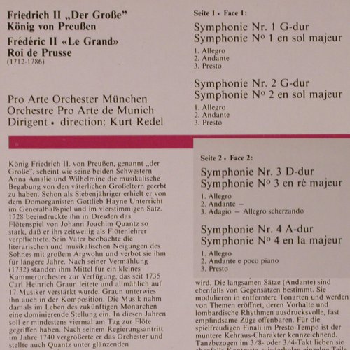 Friedrich 2. "Der Große": 4 Symphonien, Philips(9502 057), NL, 1980 - LP - K809 - 7,50 Euro