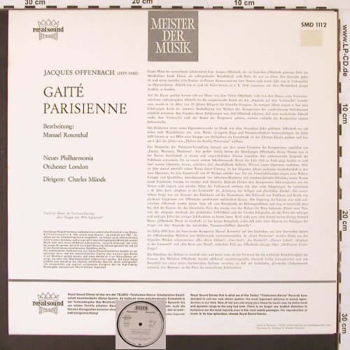 Offenbach,Jacques: Gaite Parisienne, Decca, wh.Muster(SMD 1112), D,  - LP - K81 - 7,50 Euro