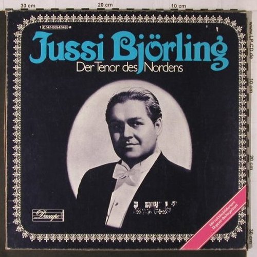 Björling,Jussi: Der Tenor des Nordens, Schuber,stol, Dacapo(C 177-00947/48), D, m/vg+,  - 2LP - K821 - 6,00 Euro