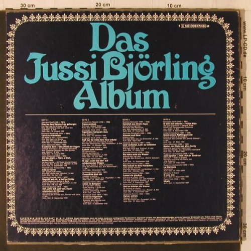 Björling,Jussi: Der Tenor des Nordens, Schuber,stol, Dacapo(C 177-00947/48), D, m/vg+,  - 2LP - K821 - 6,00 Euro