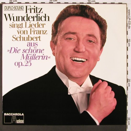 Wunderlich,Fritz: singt Lieder von Franz Schubert, Baccarola(76 257 ZK), D,  - LP - K83 - 6,00 Euro