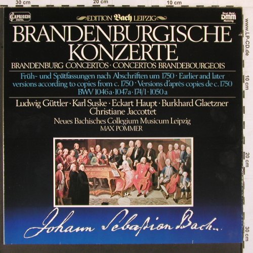 Bach,Johann Sebastian: Brandenburgische Konzerte, Capriccio (41 563 8), D, 1984 Typ: LP Best.-Nr.: K843 Preis: 7,50 Euro