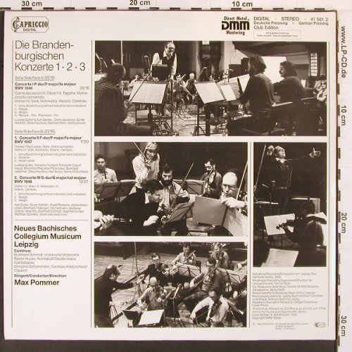 Bach,Johann Sebastian: Brandenburgische Konzerte No.1,2,3, Capriccio(41 561 2), D, Foc, 1984 - LP - K844 - 7,50 Euro
