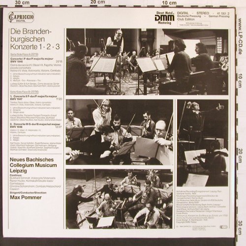 Bach,Johann Sebastian: Brandenburgische Konzerte No.1,2,3, Capriccio (41 561 2), D, Foc, 1984 Typ: LP Best.-Nr.: K844 Preis: 7,50 Euro