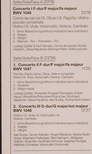 Bach,Johann Sebastian: Brandenburgische Konzerte No.1,2,3, Capriccio (41 561 2), D, Foc, 1984 Typ: LP Best.-Nr.: K844 Preis: 7,50 Euro