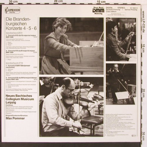 Bach,Johann Sebastian: Brandenburgische Konzerte No.4,5,6, Capriccio(41 562 0), D, Foc, 1984 - LP - K845 - 7,50 Euro
