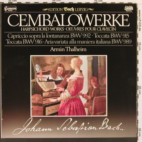 Bach,Johann Sebastian: Cembalowerke,BWV 992,915,916,989, Capriccio, Club Ed.(41 576 0), D,Foc, 1984 - LP - K846 - 7,50 Euro