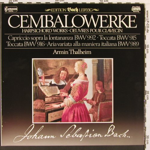 Bach,Johann Sebastian: Cembalowerke,BWV 992,915,916,989, Capriccio, Club Ed. (41 576 0), D,Foc, 1984 Typ: LP Best.-Nr.: K846 Preis: 7,50 Euro