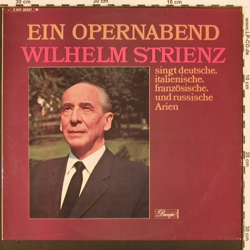 Strienz,Wilhelm: Ein Opernabend, Dacapo(C 047-28 557 M), D,  - LP - K855 - 7,50 Euro