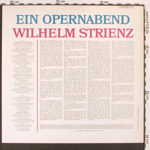 Strienz,Wilhelm: Ein Opernabend, Dacapo(C 047-28 557 M), D,  - LP - K855 - 7,50 Euro