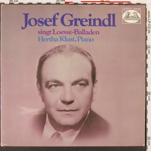 Greindl,Josef: Loewe-Balladen, Hertha Klust, Piano, Heliodor(2548 063), D, m-/vg+,  - LP - K856 - 6,00 Euro