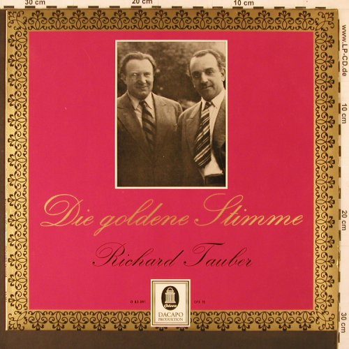 Tauber,Richard: Die Goldene Stimme,M.Tauber erzählt, Odeon(O 83 391), D,  - LP - K85 - 7,50 Euro