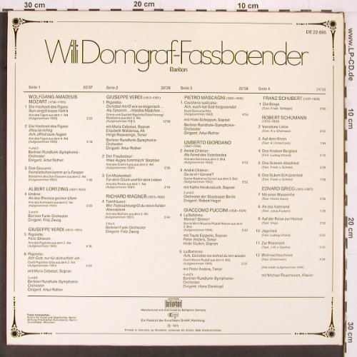 Domgraf-Faßbaender,Willi: Same, mit Maria Cebotari... Foc, Acanta (DE 22.695), D, 1975 Typ: 2LP Best.-Nr.: K863 Preis: 9,00 Euro