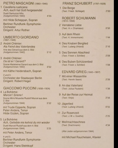 Domgraf-Faßbaender,Willi: Same, mit Maria Cebotari... Foc, Acanta (DE 22.695), D, 1975 Typ: 2LP Best.-Nr.: K863 Preis: 9,00 Euro