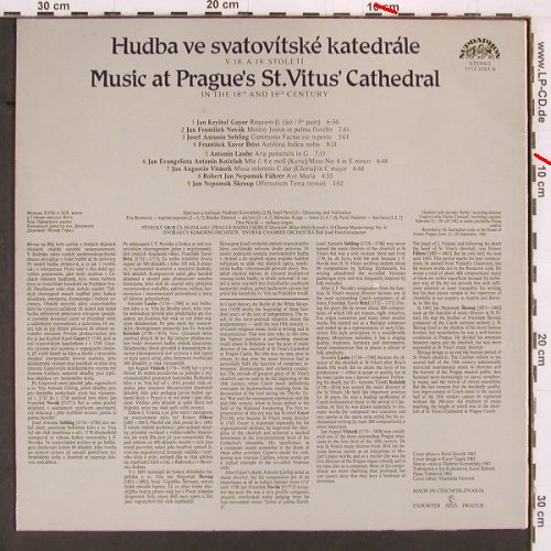 V.A.Music at Prague's St.Vitus Cath: in the 18th and 19th Century,m-/vg+, Supraphon(1112 3357 H), CZ, 1983 - LP - K869 - 5,00 Euro
