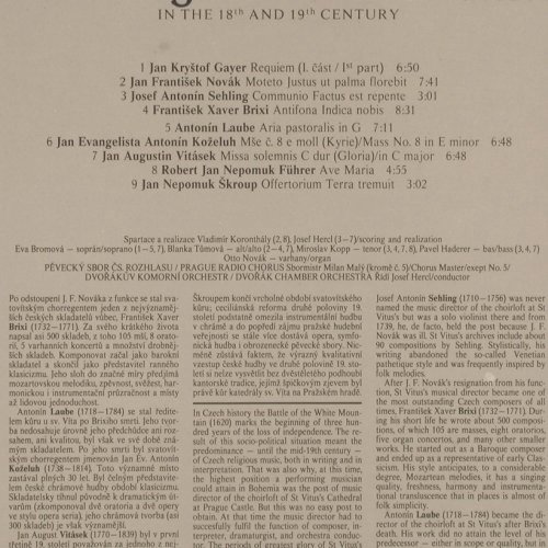 V.A.Music at Prague's St.Vitus Cath: in the 18th and 19th Century,m-/vg+, Supraphon(1112 3357 H), CZ, 1983 - LP - K869 - 5,00 Euro