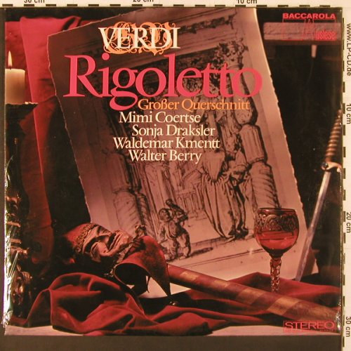 Verdi,Giuseppe: Rigoletto - Gr.Querschnitt, FS-New, Baccarola (80 004 ZR), D Typ: LP Best.-Nr.: K86 Preis: 7,50 Euro
