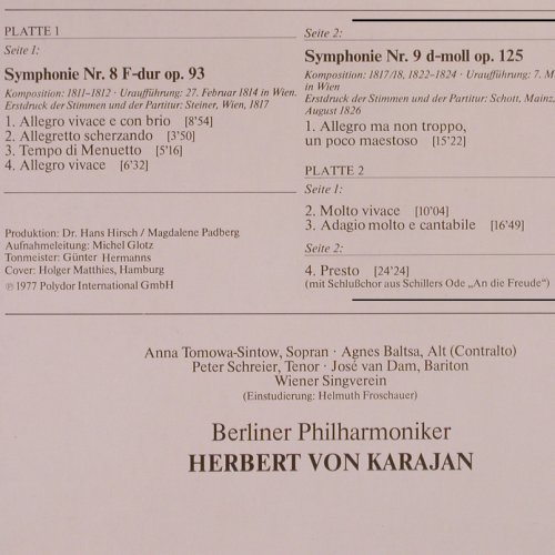 Beethoven,Ludwig van: Sinfonie Nr.9, Foc, D.Gr. Club Ed.(34 322 8), D, Ri, 1977 - 2LP - K876 - 7,50 Euro