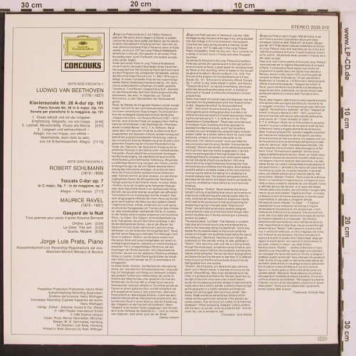 Prats,Jorge Luis: Beethoven,Schumann, Ravel, D.Gr. Concours(2535 010), D, 1980 - LP - K880 - 9,00 Euro