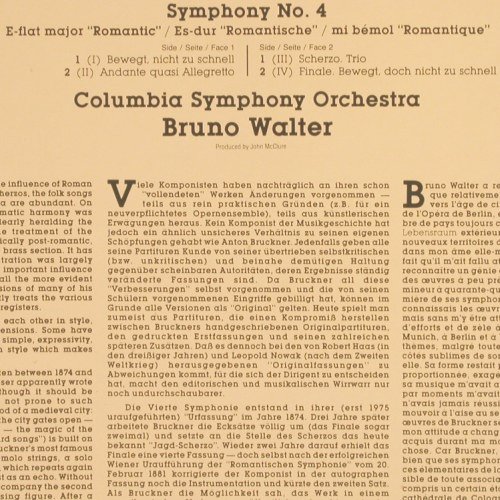 Bruckner,Anton: Symphony No.4 in E-Flat, Romantic, CBS Classics(CBS 60297), NL, Ri, 1983 - LP - K885 - 6,00 Euro