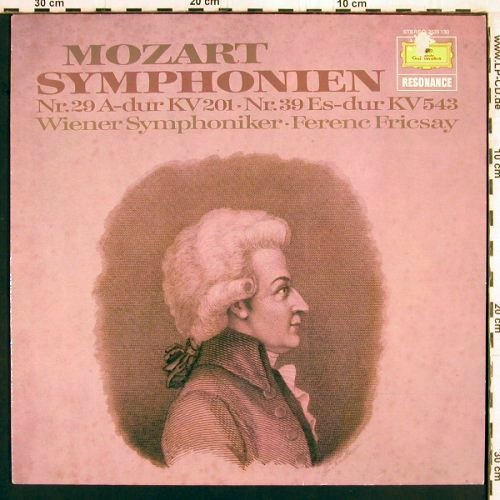 Mozart,Wolfgang Amadeus: Sinfonien Nr.29 & 39, KV.201, 543, D.Gr. Resonance (2535 130), D,m-/vg+ Typ: LP Best.-Nr.: K893 Preis: 6,00 Euro