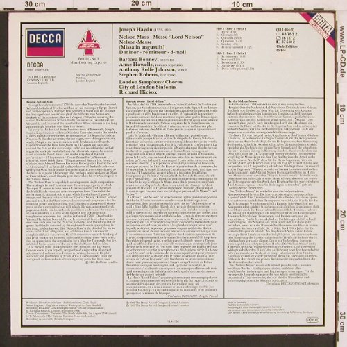 Haydn,Joseph: Nelson Mass, Decca (43 763 2), D,m /vg+, 1985 Typ: LP Best.-Nr.: K895 Preis: 6,00 Euro