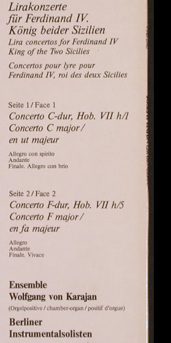 Haydn,Joseph: Lirakonzerte-für König Ferdinand IV, Schwann (VMS 2083), D, Vol.1, 1980 Typ: LP Best.-Nr.: K897 Preis: 7,50 Euro