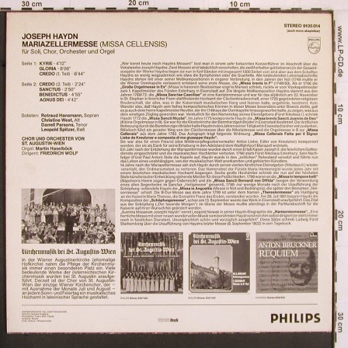 Haydn,Joseph: Mariazeller Messe, Missa Cellensis, Philips (9105 014), A Typ: LP Best.-Nr.: K904 Preis: 7,50 Euro