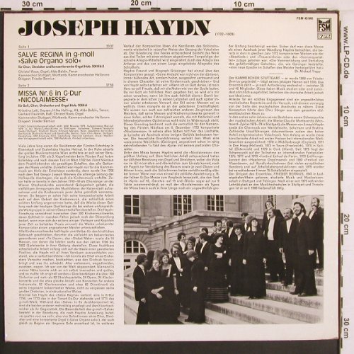 Haydn,Joseph: Salve Regina in g-moll,Nicolaimesse, FSM (FSM 43040), D, 1979 Typ: LP Best.-Nr.: K905 Preis: 6,00 Euro