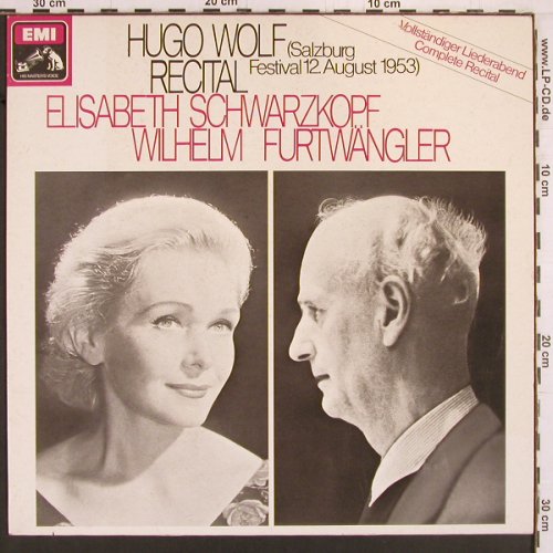 Wolf,Hugo: Recital-SalzburgFestival 12.08.1953, EMI(1435491), D,Mono,Ri, 1983 - LP - K914 - 12,50 Euro