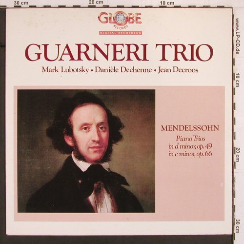 Mendelssohn Bartholdy,Felix: Piano Trios Nr.1&2 in d op.49,op.66, Globe Record (GLO D 15016), NL, 1983 Typ: LP Best.-Nr.: K919 Preis: 9,00 Euro