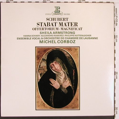 Schubert,Franz: Stabat Mater,Offertorium Magnificat, Erato (STU 71 262), F, Foc, 1980 Typ: LP Best.-Nr.: K922 Preis: 7,50 Euro