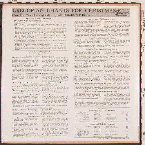 V.A.Gregorian Chants for Christmas: Choir of the Vienna Hofburgkapelle, Turnabout Vox(TV 34181S), US, FS-New,  - LP - K928 - 9,00 Euro