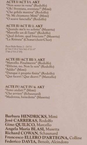 Puccini,Giacomo: La Boheme, Auszüge, FS-New, Erato / Air France (NUM 75458), F, 1988 Typ: LP Best.-Nr.: K929 Preis: 7,50 Euro