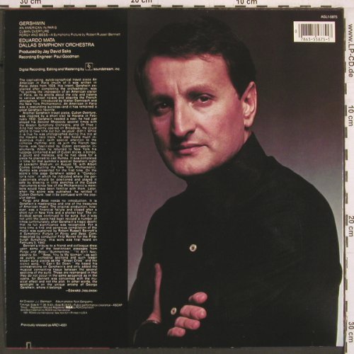 Gershwin,George: An American in Paris, Cuban Overt.., RCA Gold Seal (AGL1-5875), US, co, 1981 Typ: LP Best.-Nr.: K931 Preis: 7,50 Euro