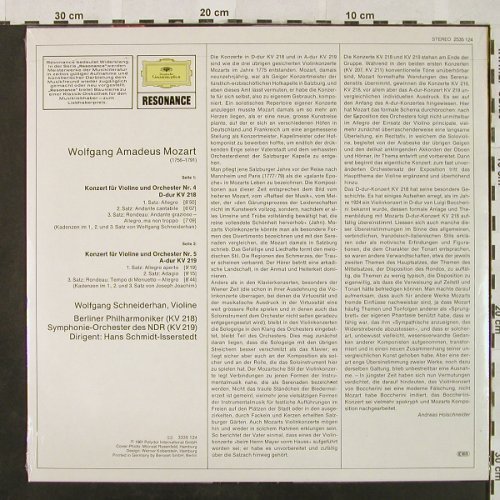 Mozart,Wolfgang Amadeus: Violinkonzerte Nr.4 & 5, FS-New, D.Gr. Resonance(2535 124), D,Ri,  - LP - K950 - 12,50 Euro