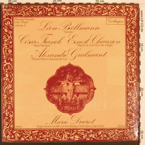 Ducrot,Marie: Leon Boellmann...A.Guilmant, FS-New, Carthagene (730519), F Typ: LP Best.-Nr.: K951 Preis: 14,00 Euro