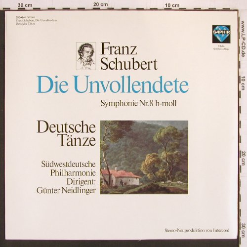 Schubert,Franz: Symphonie Nr.8 h-moll(Unvollendete), Saphir, Club Ed. (29 365-4), D,like new Typ: LP Best.-Nr.: K954 Preis: 7,50 Euro