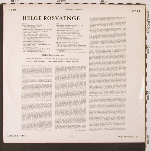 Rosvaenge,Helge: Historische Aufnahmen 1932-33, Telefunken (HAT 24), D, vg+/m- Typ: LP Best.-Nr.: K95 Preis: 6,00 Euro