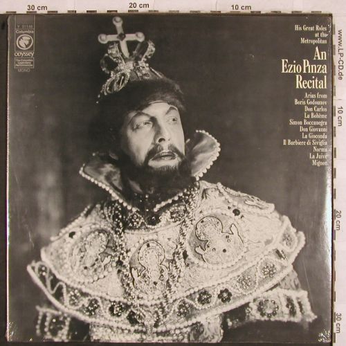 Pinza,Ezio: Recital, FS-New, Odyssey (Y 31148), US,Ri Typ: LP Best.-Nr.: K968 Preis: 9,00 Euro