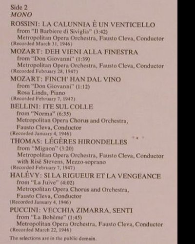 Pinza,Ezio: Recital, FS-New, Odyssey (Y 31148), US,Ri Typ: LP Best.-Nr.: K968 Preis: 9,00 Euro
