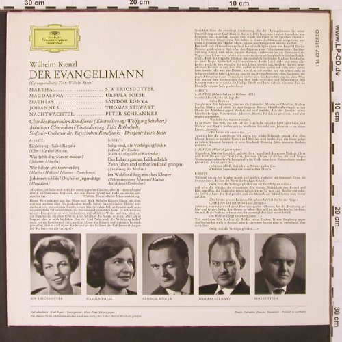 Kienzl,Wilhelm: Der Evangeli Mann - Querschnitt, Deutsche Grammophon (136 427), D, 1965 Typ: LP Best.-Nr.: K96 Preis: 12,50 Euro