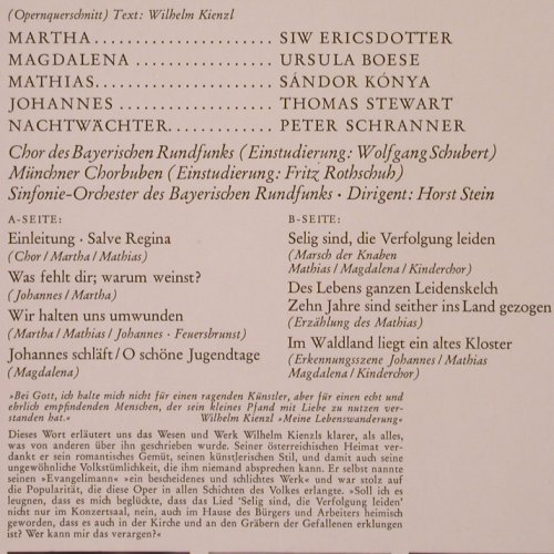 Kienzl,Wilhelm: Der Evangeli Mann - Querschnitt, Deutsche Grammophon(136 427), D, 1965 - LP - K96 - 12,50 Euro
